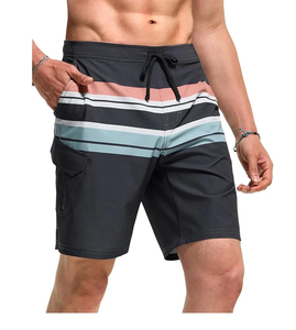 Shorts de bain et de pêche en nylon écologique à motif uni, respirants, avec cordon de serrage, longueur genou – Nouveauté très prisée - Product Image 5