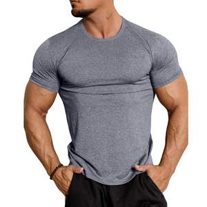 T-shirt de compression athlétique pour homme, séchage rapide, respirant, anti-UV, pour la gym, la course, le fitness, l'entraînement, manches longues, col rond, haut de sport - Product Image 4