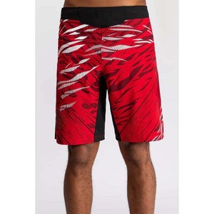 Shorts de boxe MMA pour l'entraînement au kick-boxing et au bodybuilding avec tissu extensible quadridirectionnel écologique et cordon de serrage - Product Image 1