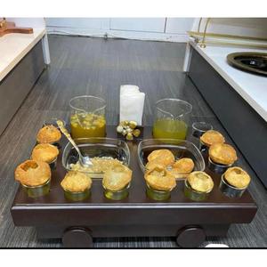 Plato de aperitivos de madera Premium para presentación de alimentos y decoración, plato de aperitivos reutilizable, bandeja para servir para uso en restaurantes - Product Image 1