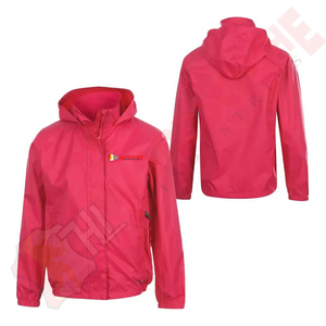 Mens Solid <b>Red</b> <b>Hooded</b> Zip Up Softshell <b>Jackets</b> Windbreaker Lightweight Waterproof Sport Running Hiking Casual Stylish Outerwear - Product Image 3