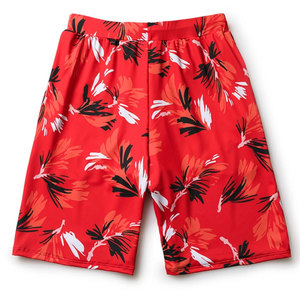 Custom <b>Men</b> Casual Lace Sublimation Transfer Print Breathable Quick Dry Palm Plant Hawaii Surfing Board Beach Swim <b>Trunks</b> - Product Image 2