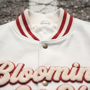 Chaqueta Varsity Personalizada OEM para Hombre, Estilo Invernal, Bordado Chenille, Cuello Redondo, Botones, Chaqueta Varsity de Lana - Product Image 5