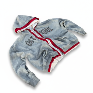 Sweat à capuche double à fermeture éclair avec strass, tendance et très demandé pour l'hiver, fabriqué en usine, prix abordable pour hommes - Product Image 5