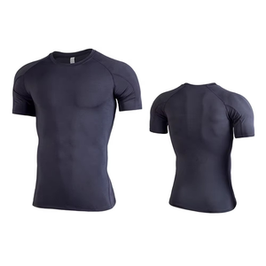 Camiseta Deportiva de Manga Corta para Hombre, Transpirable, de Secado Rápido, con Estampado 3D, Compresión y Sublimación, Fabricada en Fábrica Profesional - Product Image 3