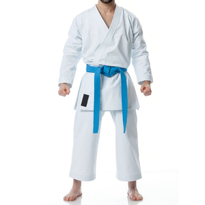 Uniforme de Karate Personalizado con Logotipo en la Parte Delantera, Transpirable, de Secado Rápido, Ligero, Unisex para Adultos, Hecho en Pakistán, Artes Marciales, 220g, Algodón - Product Image 1