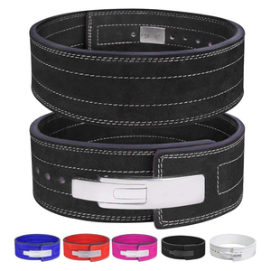 Cinturón de Levantamiento de Pesas de Cuero y Correas de Muñeca para Levantamiento de Pesas, Accesorios Esenciales de Gimnasio para Levantamiento de Pesas, Crossfit y Fitness - Product Image 1