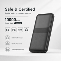 Batería Externa de 10000 mAh al por Mayor, Cargador de Batería Externa de 10000 mAh, Logotipo OEM ODM para Promoción Minorista, CE RoHS FCC de Fábrica