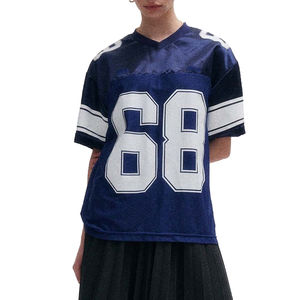 Camiseta Deportiva Personalizada con Transferencia Térmica, Transpirable, Antibacteriana, Anti-UV, para Fútbol, Hockey, Fútbol Americano, con Bordado, Malla, Estilo Crop, para Selección Nacional - Product Image 6