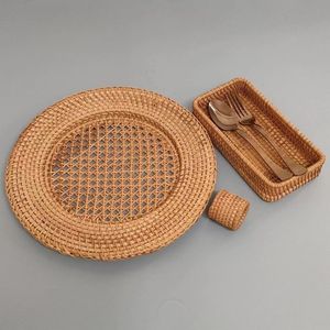 Woven <b>Table</b> Mat Handmade Natural <b>Placemat</b> Eco Friendly Heat Resistant <b>Dining</b> <b>Table</b> Decor for Kitchen Restaurant Hotel - Product Image 3