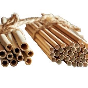 Pajita de Bambú Reutilizable y Ecológica, Solución Sostenible y Biodegradable para Beber, 200 mm de Largo, 6 mm de Diámetro Interior, Vietnam - Product Image 3