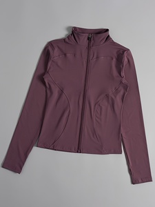 Custom Your Own Logo Athletic <b>Jacket</b> Outdoor <b>Yoga</b> Fitness Wear <b>Jacket</b> Women Cropped <b>Yoga</b> <b>Jacket</b> - Product Image 5