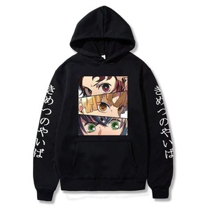 Sudaderas Personalizadas de Forro Polar para Ropa Urbana y Sudaderas con Diseño de Logotipo Serigrafiado en Algodón y Poliéster con Cordón Ajustable, Sudadera con Diseño de Anime - Product Image 1