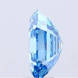 Diamante hexagonal azul de 1.5 quilates, corte personalizado, cultivado en laboratorio, claridad VS, diamante suelto de fantasía para la fabricación de joyas, directamente del fabricante. - Product Image 4