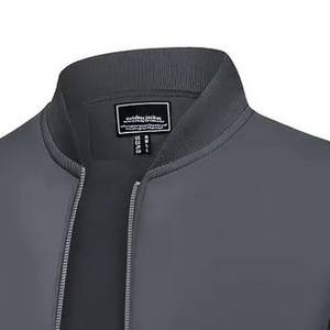 Veste de sport d'hiver légère et de haute qualité pour homme, col montant, logo personnalisable sur le devant, design tricoté 100% coton - Product Image 2
