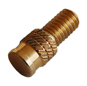 High-Strength Hex Threaded Nickel Brass <b>Press</b>-In Inserts for Plastic Parts Engineering Grade Metal Bushing Nuts - Product Image 3