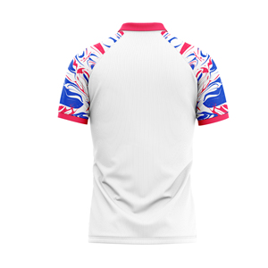 Ensembles de polos unisexes imprimés sans coutures, respirants, anti-transpiration, extensibles dans quatre directions, séchage rapide, en Spandex/Polyester, vêtements de sport OEM - Product Image 6