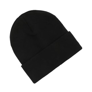 Vente directe usine, faible MOQ, bonnets d'hiver personnalisables avec logo, couleur unie, classiques, tricotés - Product Image 2