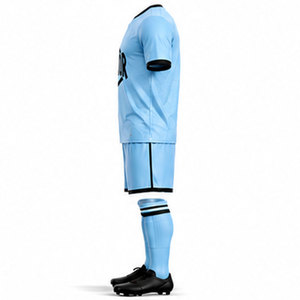 Conjunto de Camiseta y Pantalones Cortos de Fútbol Premium Diseñado para Atletas Competitivos con Tecnología de Control de Humedad - Product Image 6