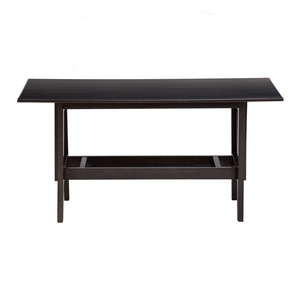 Mesa de Centro Rectangular de Madera Marrón con Estante de Almacenamiento para Sala de Estar, Apartamento u Hotel - Product Image 3
