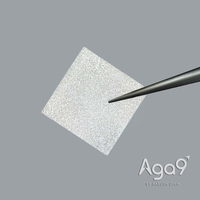 Plaque diamantée carrée polycristalline non polie Aga9 Systems 9mmx9mm, dureté 53-64HRC pour usage industriel