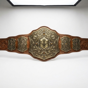Ceinture de championnat en cuir personnalisée, trophée sportif personnalisé, plaque métallique, sangle, pour vainqueur de tournoi, vente en gros directe usine - Product Image 4