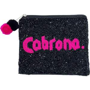 Handmade Beaded Coin Purse Fun Stylish Mini Cotton Pouch for Essentials Unique Embroidery Crafts <b>Needlework</b> Gift for Women - Product Image 1