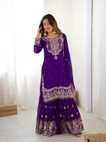 Kain Sutra Georgette Premium Khusus Wanita Muslim, Bordir Anarkali Salwar Kameez, Dapat Dibalik, Pakaian Pesta, Belum Dijahit, Cepat Kering