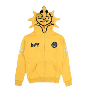 Private label loose fit full <b>zip</b> hoodie custom cotton fleece oversized low moq - Product Image 1