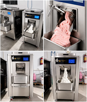 Commerciële multi-kleurige moderne design ijsmachine voor hard en soft ijs