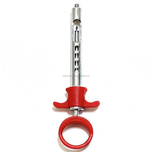 Jeringa dental de cartucho de grado alemán 1.8mL con un anillo, mango de acero inoxidable, roja, manual, autoaspirante, certificada CE ISO, OEM ODM - Product Image 5