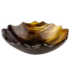 Bol carré en céramique japonaise marron, design fantaisie en forme de corne, accessoires de table de cuisine et de salle à manger - Product Image 5