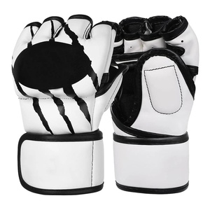 Gants d'entraînement MMA en cuir véritable avec sangle réglable, respirants, pour arts martiaux - Product Image 4