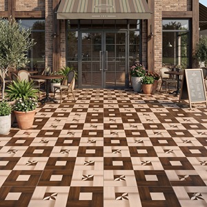 Color 5054 600x600mm Porcelain Exterior <b>Outdoor</b> <b>Floor</b> Tiles Modern Antibacterial Residential Commercial Retail Building Project - Product Image 4