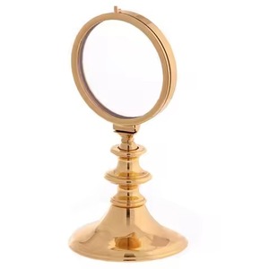 Monstranza de Latón Elegante, Monstranza Sagrada para Oración, Decoración Religiosa para Capilla y Uso en Servicios Religiosos - Product Image 5