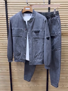 Ensemble deux pièces décontracté pour homme, col à capuche, tissu éponge, manches longues, pantalon uni, vintage, séchage rapide, haute qualité, hiver 233 - Product Image 6
