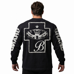 Vintage <b>Washed</b> Cropped Men's 100% Cotton Terry Fabric 280g Heavyweight Anti-Pilling Eco-Friendly Silk <b>Screen</b> Printed Sweatshirt - Product Image 4