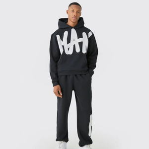 ชุดวอร์มกีฬาแฟชั่นใหม่สำหรับผู้ชายและผู้หญิง ผ้าโพลีเอสเตอร์/คอตตอน พร้อมโลโก้พิมพ์นูน เหมาะสำหรับออกกำลังกาย ฤดูหนาวและฤดูใบไม้ผลิ - Product Image 3