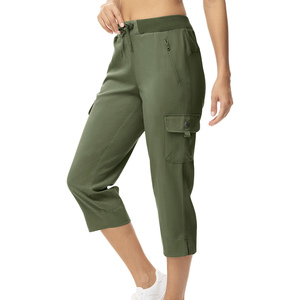 Pantalon Capri Décontracté pour Femme, Léger et Respirant, de Haute Qualité, Idéal pour l'Extérieur, avec Logo Personnalisé - Product Image 3