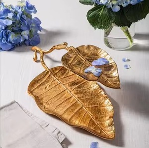 Handcrafted Style Metal Dry Fruit Serving Bowl Premium Finish Decorative Snack Dish Luxury Tableware <b>Gift</b> Product - Product Image 3