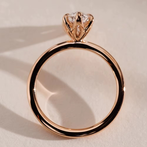 Beautiful 925 <b>Silver</b> 18K Rose Gold Marquise Moissanite Diamond <b>Ring</b> <b>Solitaire</b> Women Wedding Engagement <b>Rings</b> - Product Image 4