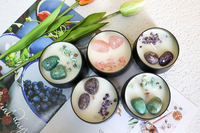 Bester Preis Großhandel benutzer definierte Kerzen form Natur Aroma therapie Blechdose Duft kerze Bulk Vegan Set Geschenk box