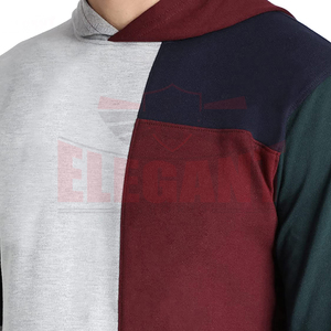 Conjunto Deportivo Informal Personalizado con Sudadera y Pantalones Jogger, Servicio OEM ODM, Traje Deportivo con Capucha y Bloques de Color para Hombre - Product Image 6
