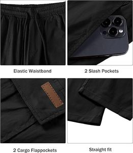 100% Cotton Men's Casual Cargo Pants Stretch Joggers Multi Pocket Workout Sweatpants Hiking Tactical Pants Manufactured in Bang - Product Image 5