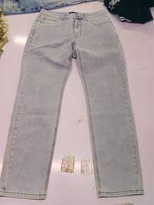 Jean cargo ample et léger pour homme, style vintage, en denim délavé, coupe large, avec cordon de serrage et poches zippées, streetwear - Product Image 4
