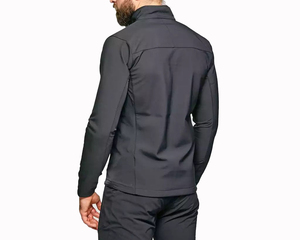 Men's Softshell <b>Jacket</b> 100% Polyester <b>Fleece</b> Lined Outdoor Quick Dry Breathable Winter Hooded Waterproof <b>Thick</b> Coat - Product Image 2
