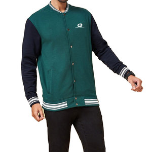 Veste universitaire décontractée en laine et coton de qualité supérieure pour l'hiver, avec col montant, coutures durables, coupe-vent, respirante et confortable pour le quotidien - Product Image 5