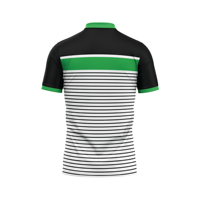 Conjuntos de Camisetas Polo a Rayas Negras y Azules, Ropa Deportiva Personalizada, Transpirable, de Secado Rápido, Elástica en Cuatro Direcciones, Unisex, OEM/ODM
