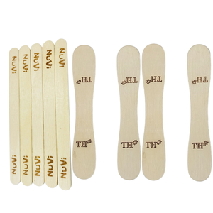 Palitos de Madera Ecológicos Desechables con Logotipo Vdex al por Mayor, Palitos de Abedul para Helado, Cucharas de Madera para Helado, Grado Alimenticio, de Vietnam - Product Image 1