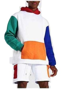 Conjunto de Sudadera con Capucha y Pantalones Cortos para Hombre, Ropa Deportiva Informal, Nueva Llegada, Logotipo Personalizado, Corte Holgado, Transpirable, Felpa de Algodón - Product Image 1